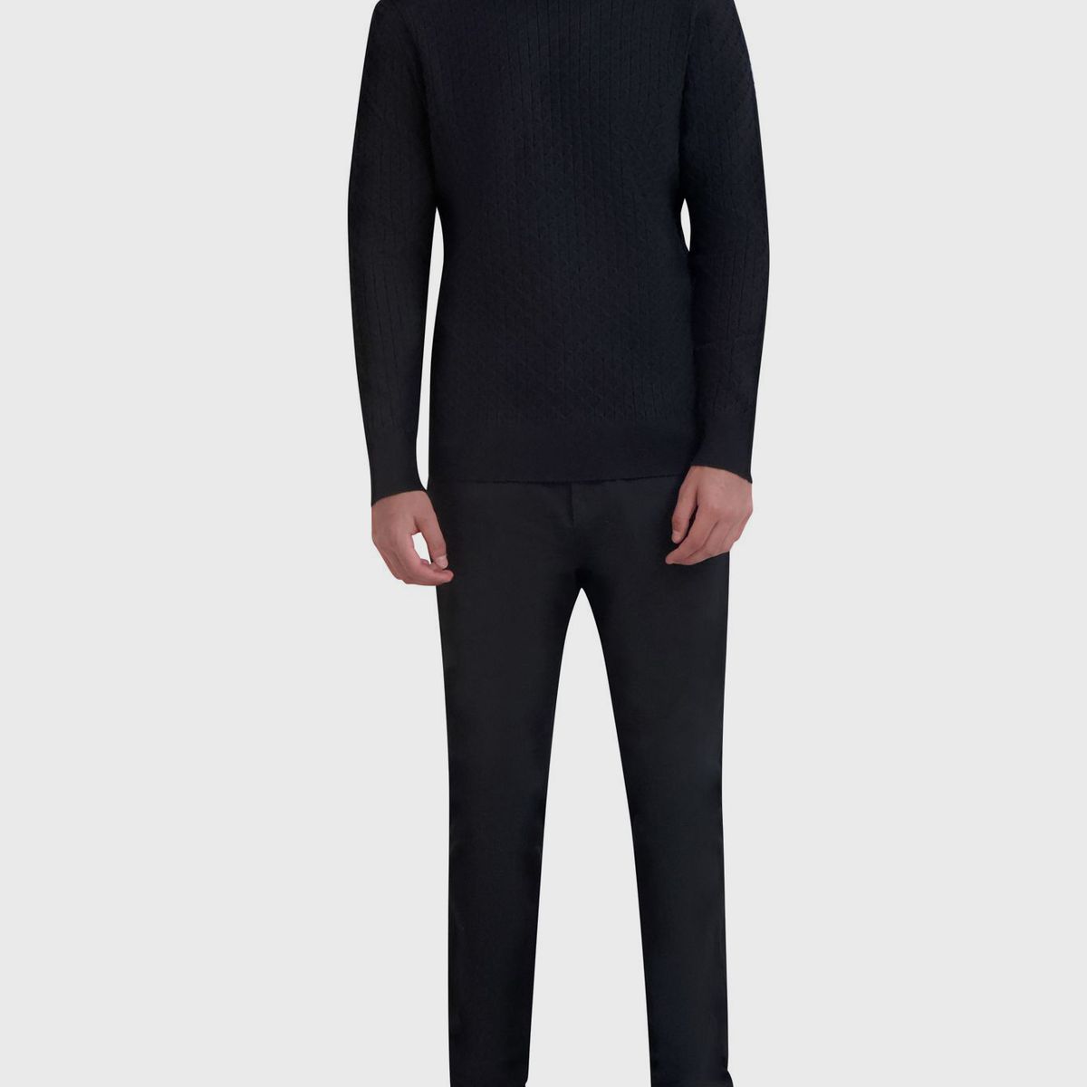 KARL LAGERFELD - Sweater texturizado geométrico