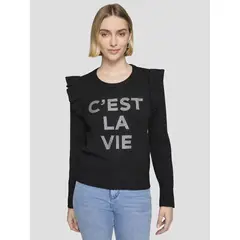 KARL LAGERFELD - Sweater con volantes