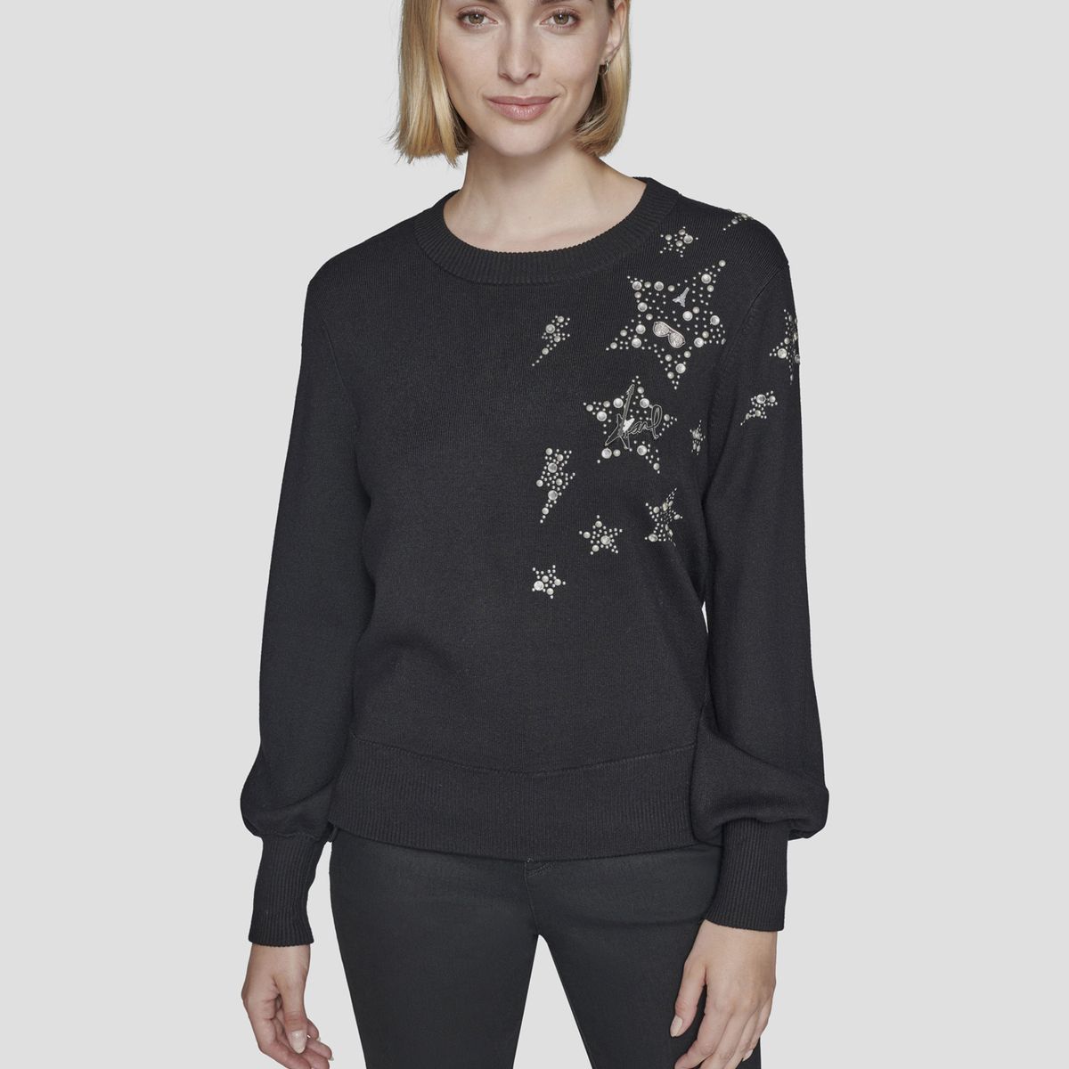 KARL LAGERFELD - Sweater adornado con estrellas