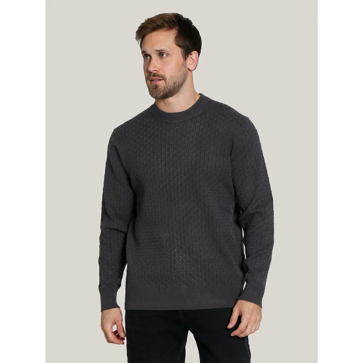 KARL LAGERFELD - Sweater texturizado geométrico