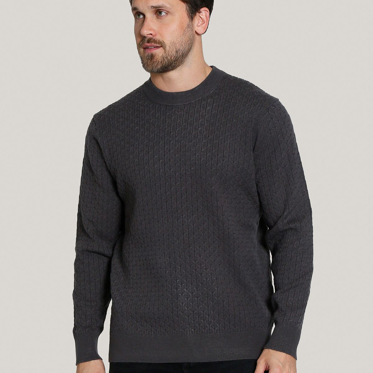 KARL LAGERFELD - Sweater texturizado geométrico