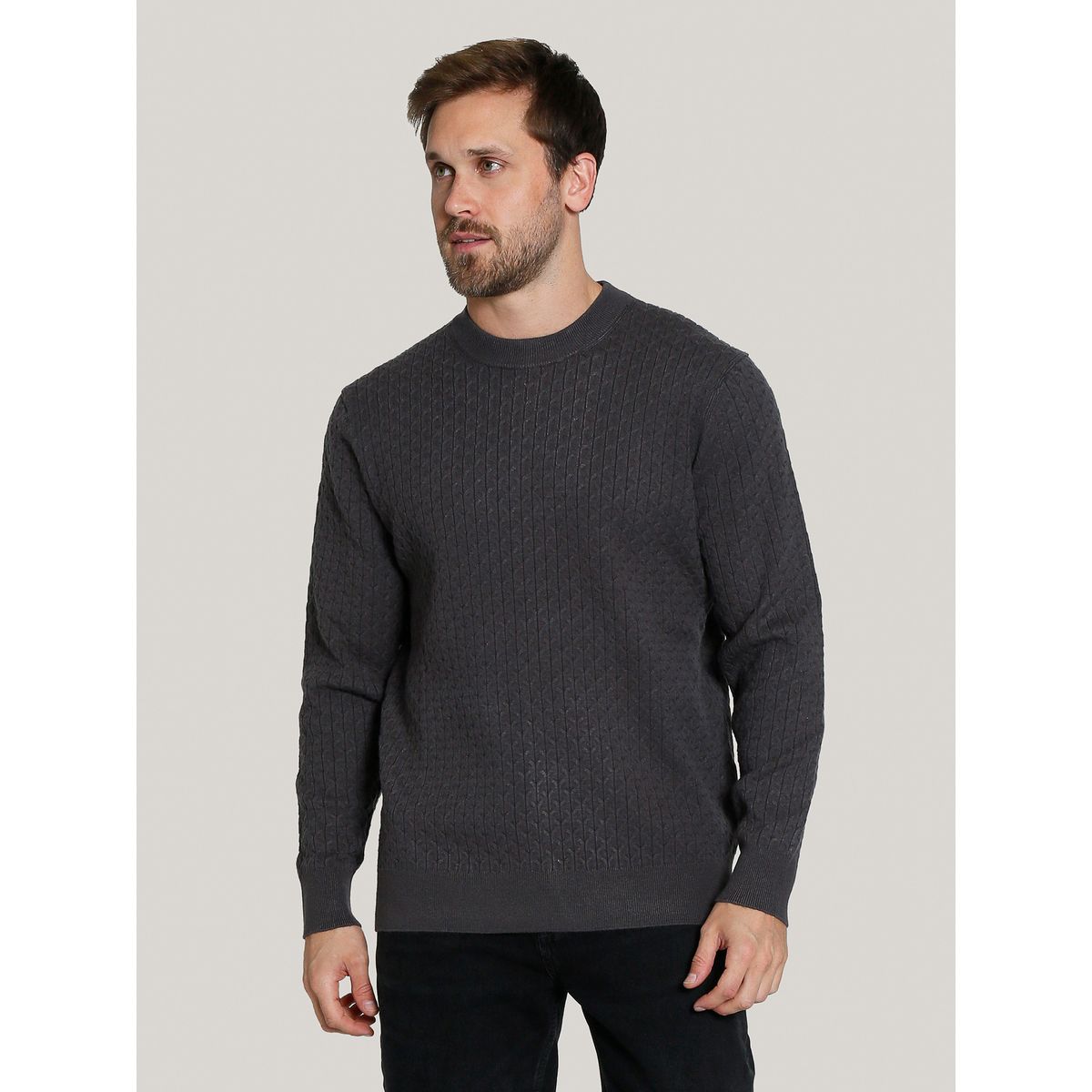 KARL LAGERFELD - Sweater texturizado geométrico