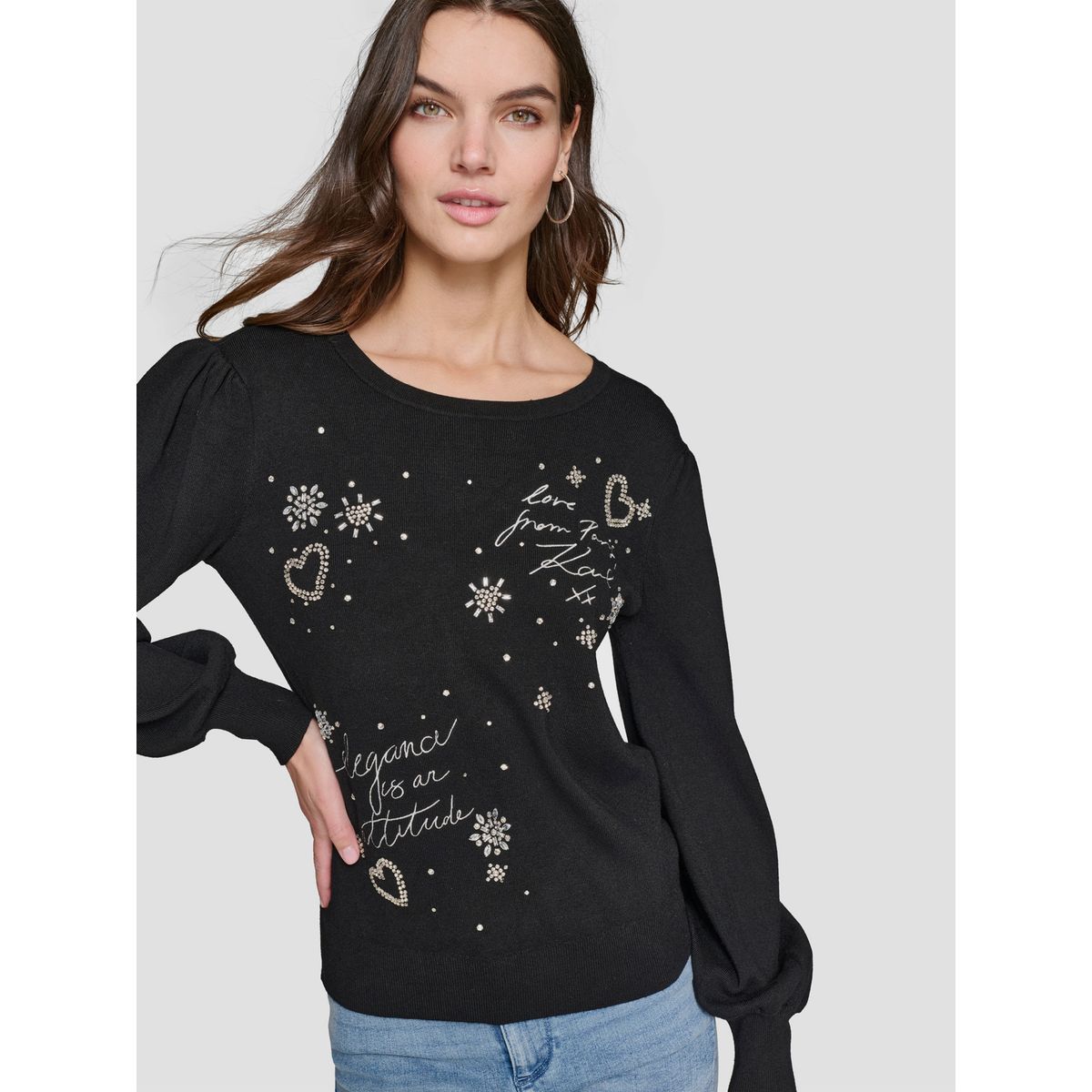 KARL LAGERFELD - Sweater adornado