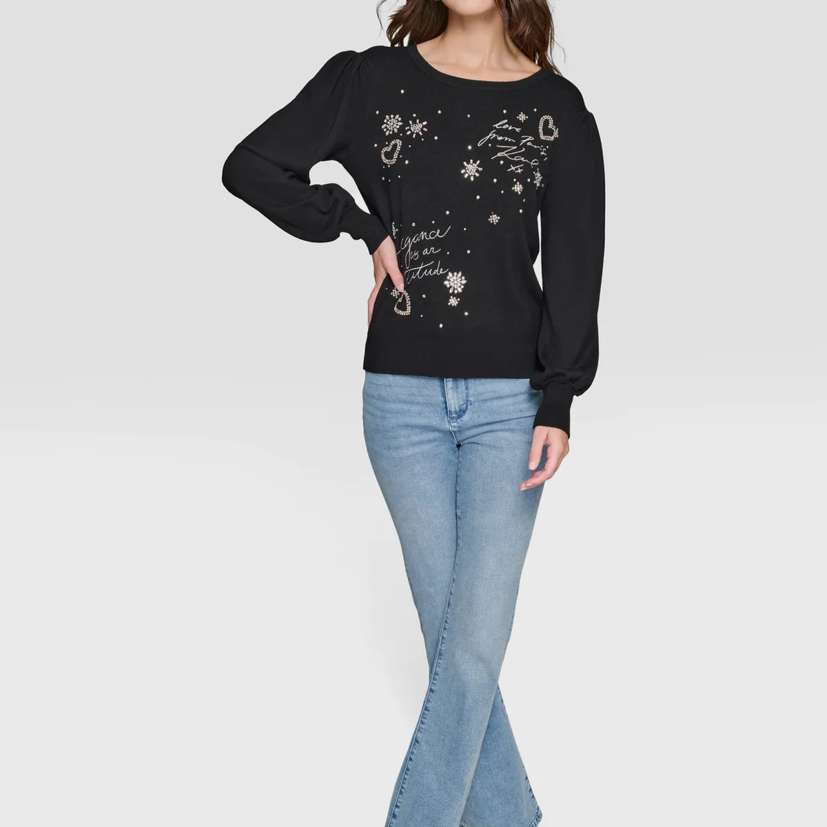 KARL LAGERFELD - Sweater adornado