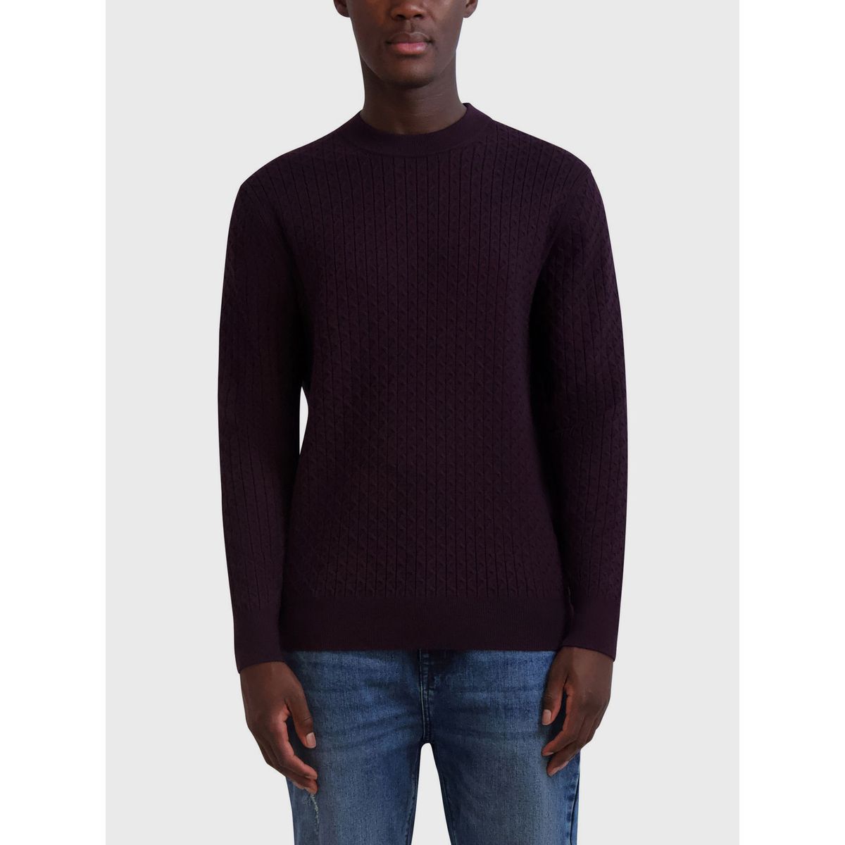 KARL LAGERFELD - Sweater texturizado geométrico