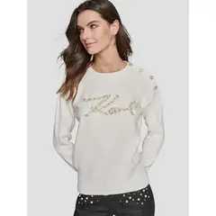 KARL LAGERFELD - Sweater KARL con perlas