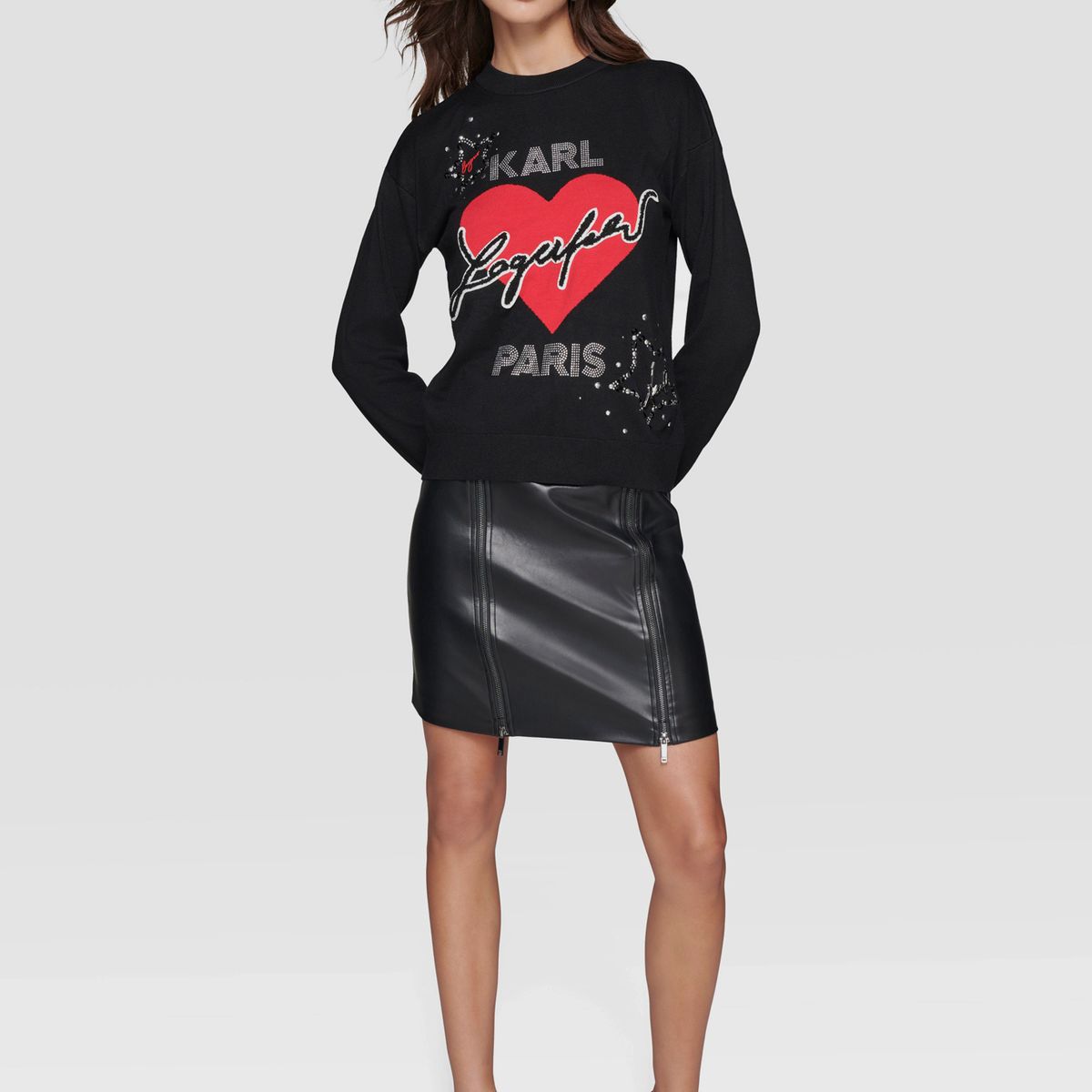 KARL LAGERFELD - Sweater heart KARL