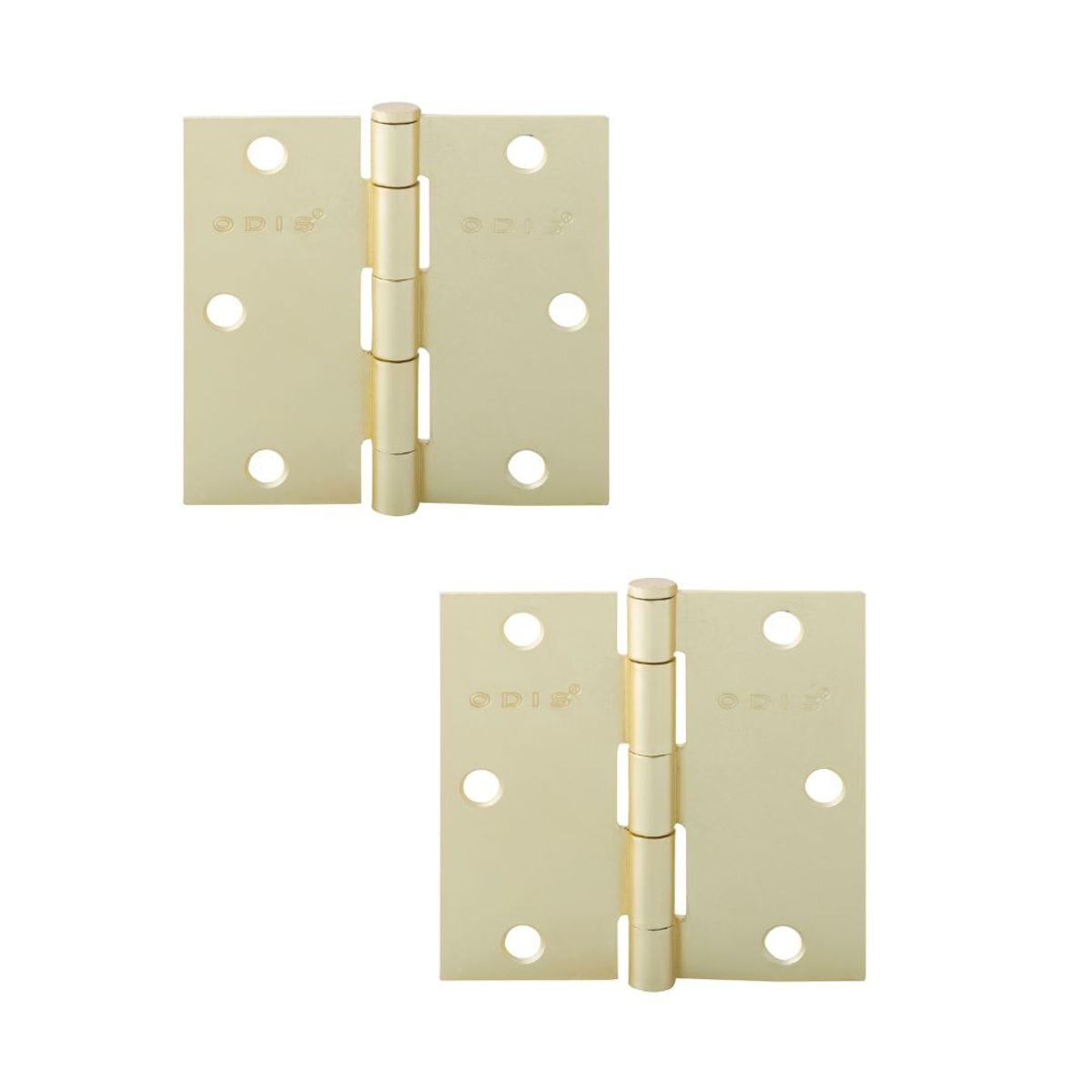 ODIS - Pack 2 Bisagras Acero Odis 3,5”×3,5”×2,0mm - Bronce