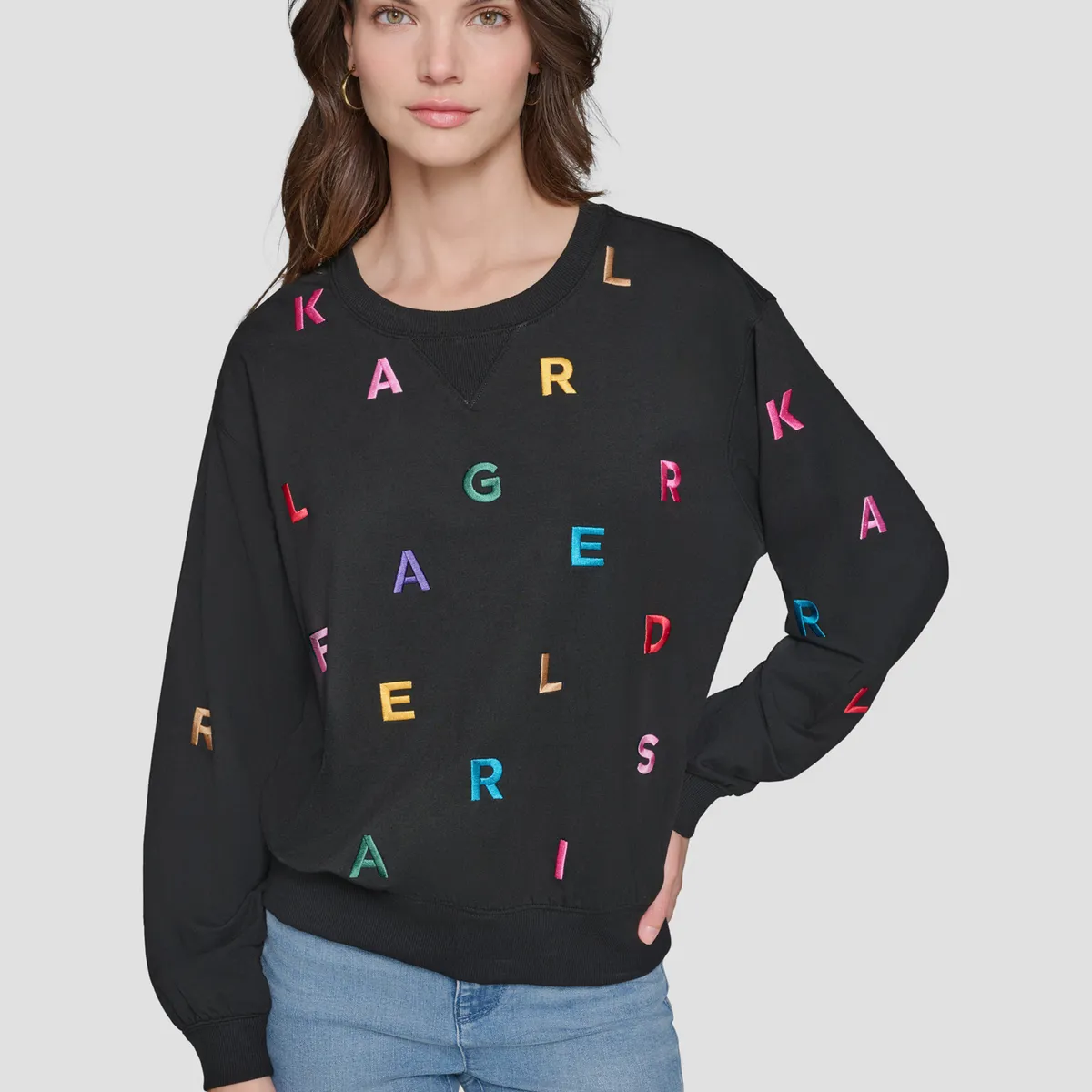 KARL LAGERFELD - Sweater con letras dispersas