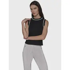 KARL LAGERFELD - Sweater sin mangas con cuello redondo