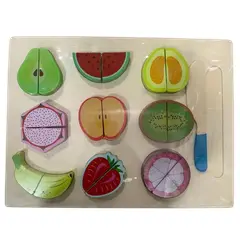 GENERICO - Set encaje didactico fruta velcro corta