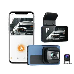 BITBYTE - Cámara Para Auto Doble Dash Cam 4k Retroceso + App