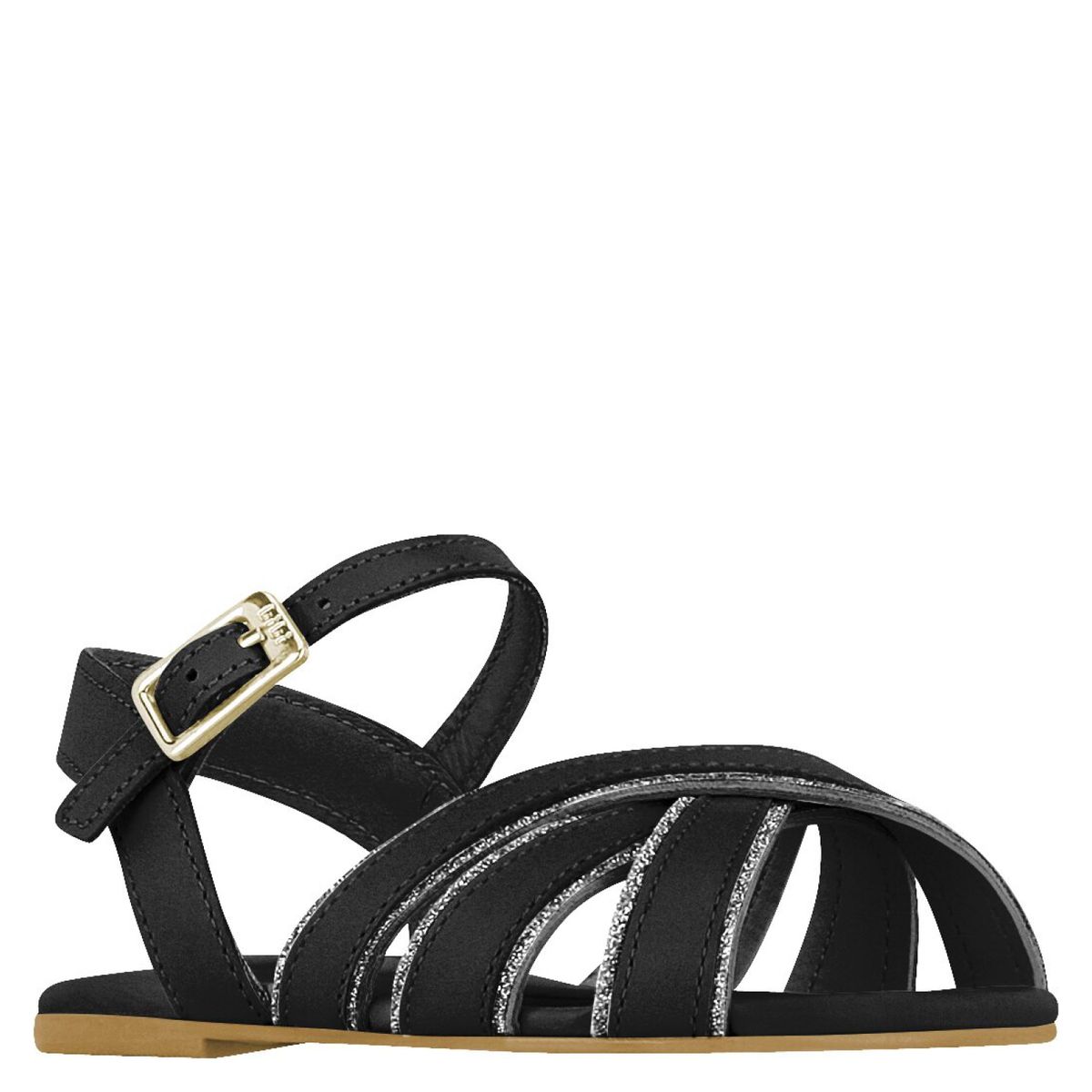 BIBI - Sandalia niña Cuero Mini Me Negro