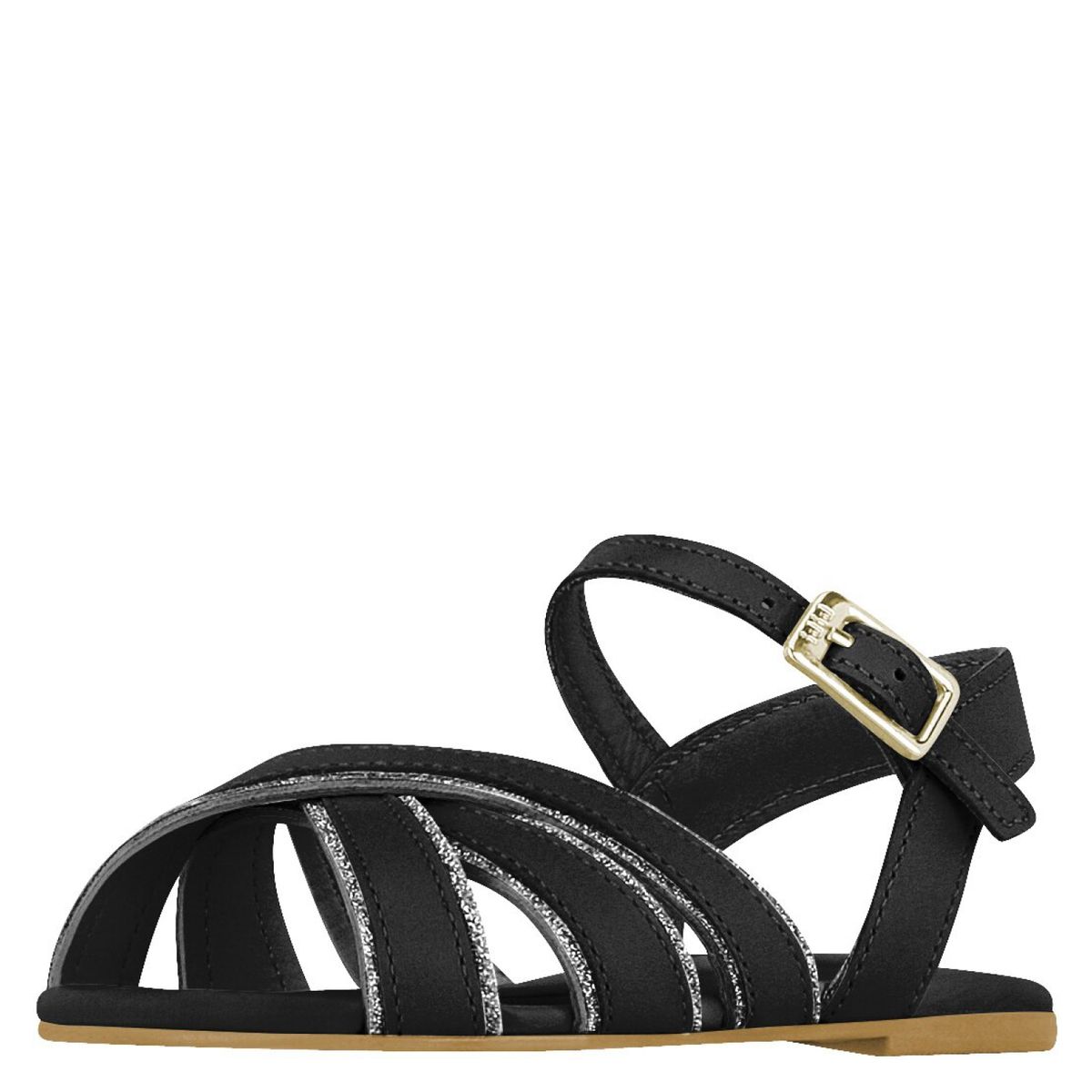 BIBI - Sandalia niña Cuero Mini Me Negro