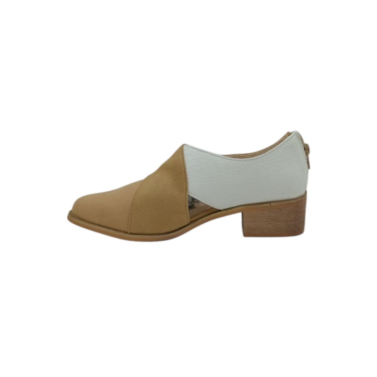 HERIEL - Zapato Beige Bajo Mujer