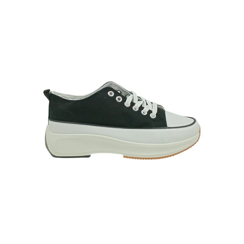 HERIEL - Zapatilla Negra Plataforma Mujer