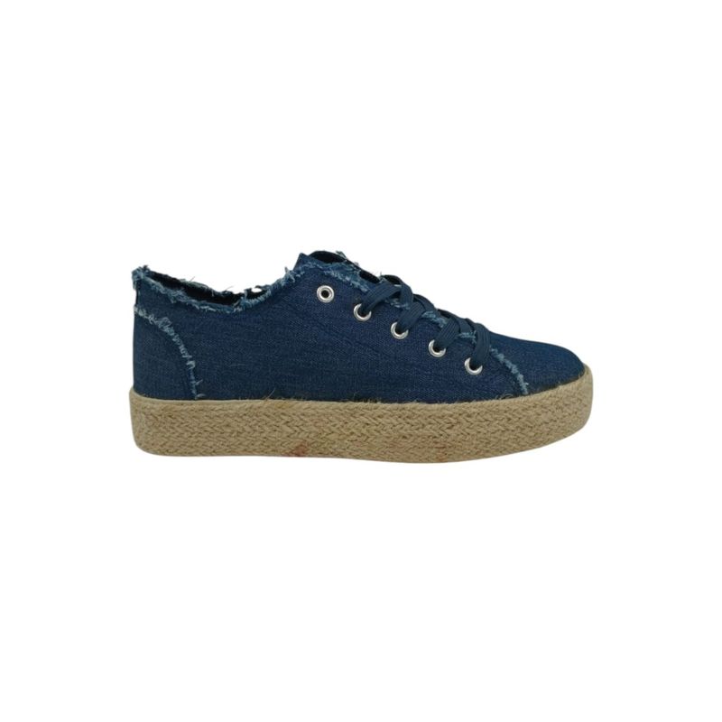 HERIEL - Zapatilla Azul Baja Mujer
