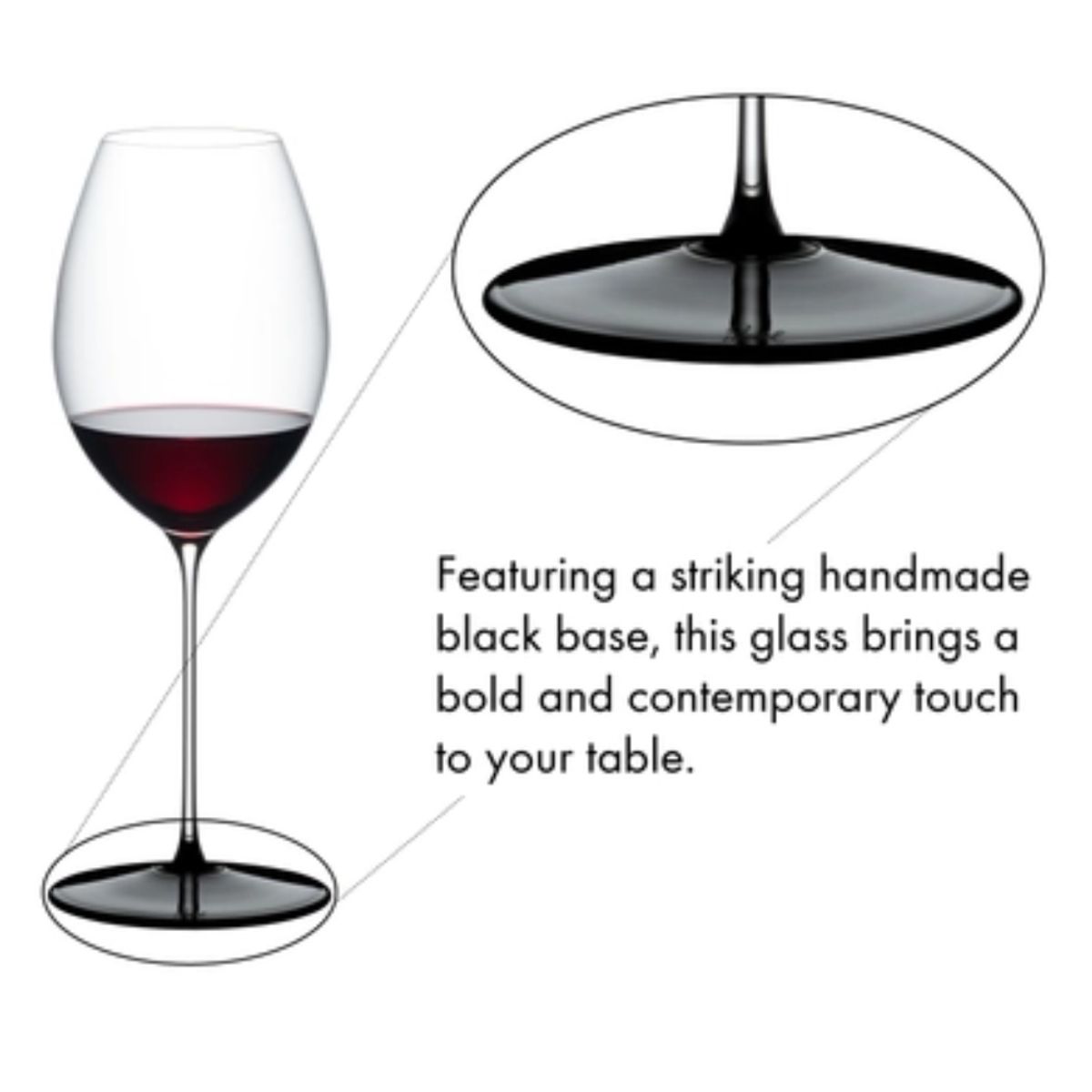 RIEDEL - RIEDEL FATTO A MANO BASE NEGRA SYRAH