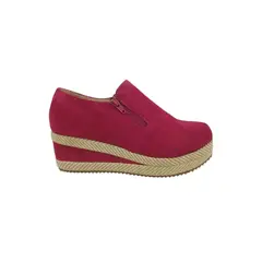 HERIEL - Zapato Panchita Burdeos Plataforma