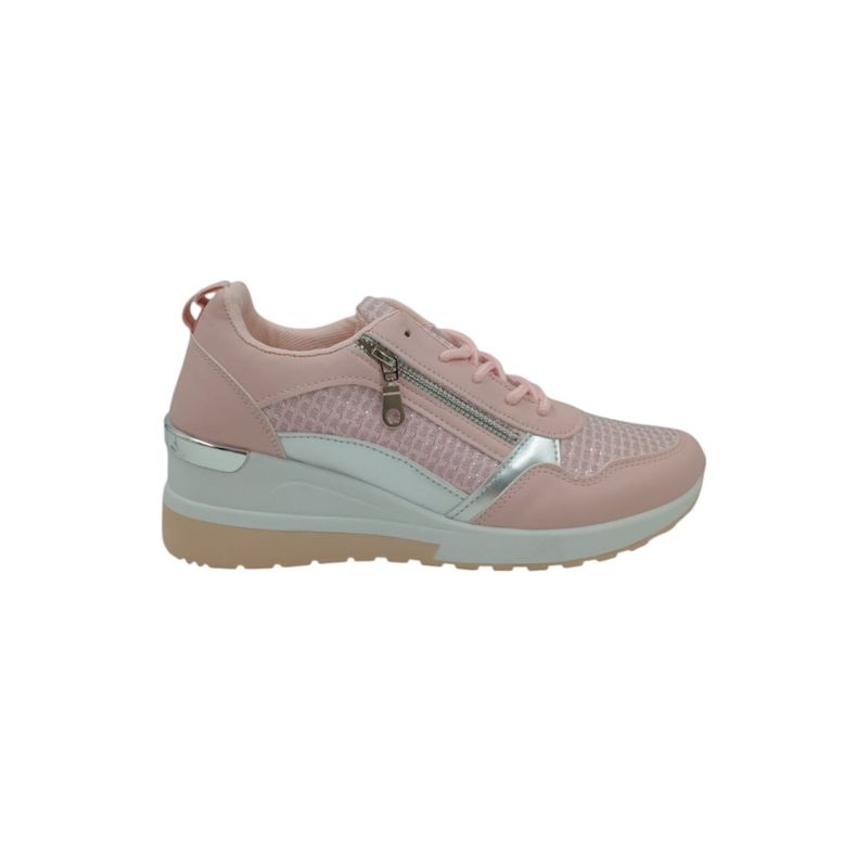 HERIEL - Zapatilla Rosa Plataforma Mujer