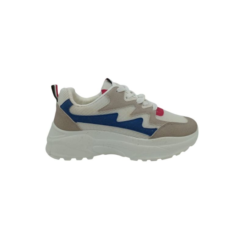 HERIEL - Zapatilla Blanca Plataforma