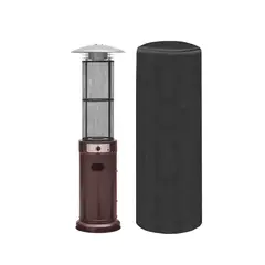 UMBRELLA - Estufa Calefactor a Gas Exterior con Tubo de Vidrio Ruedas y Funda