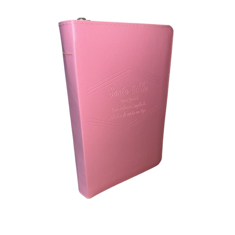 GENERICO - BIBLIA LETRA GRANDE PJR CONCORDANCIA AMPLIADA ROSA PASTEL