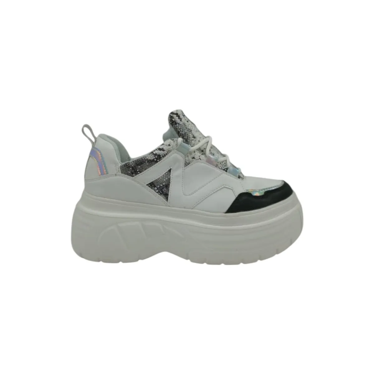 HERIEL - Zapatilla Blanca Plataforma