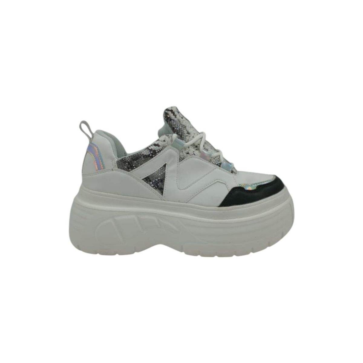 HERIEL - Zapatilla Blanca Plataforma