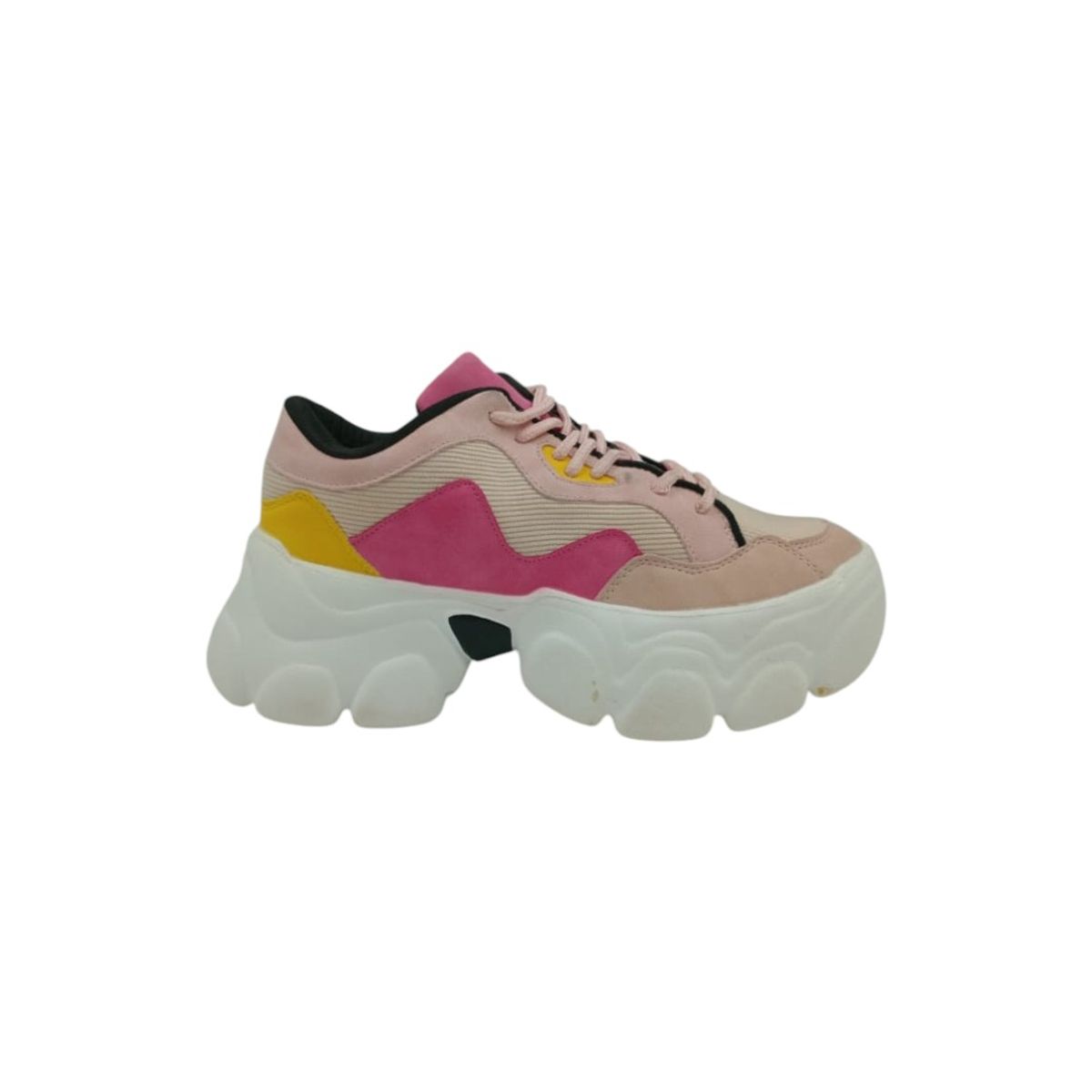 HERIEL - Zapatilla Rosa Plataforma Mujer