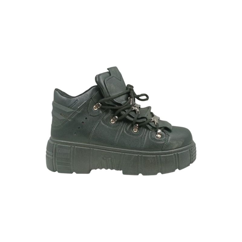 HERIEL - Zapatilla Negra Plataforma Mujer