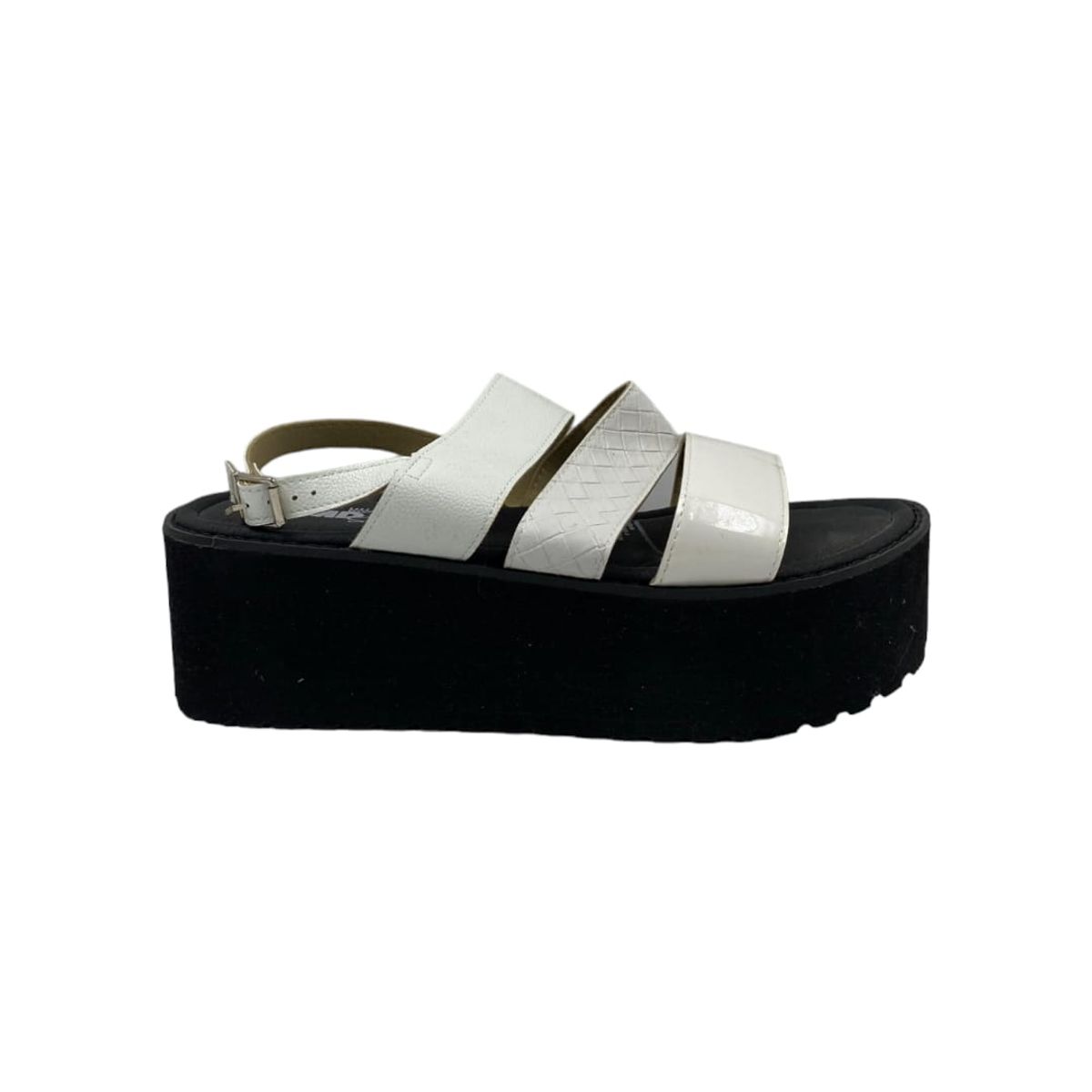 HERIEL - Sandalia Blanca Plataforma  Mujer