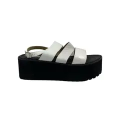 HERIEL - Sandalia Blanca Plataforma Mujer
