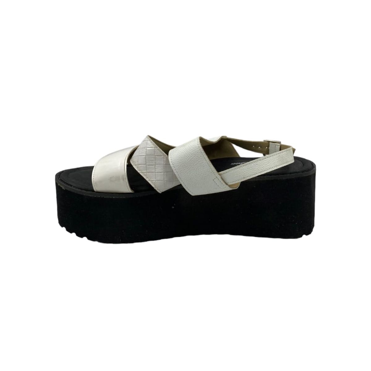 HERIEL - Sandalia Blanca Plataforma  Mujer