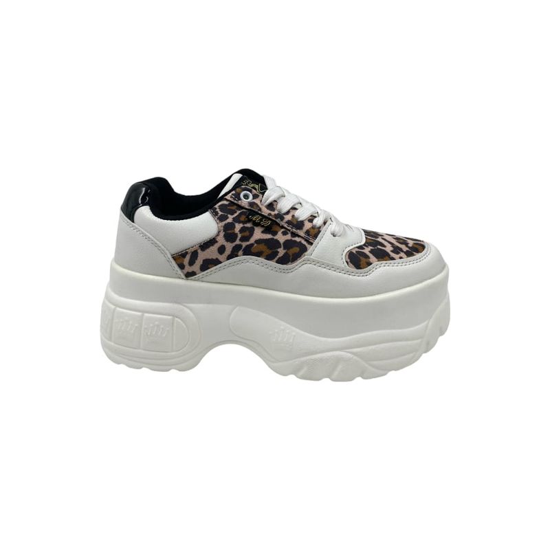 HERIEL - Zapatilla Blanca Print Plataforma Mujer