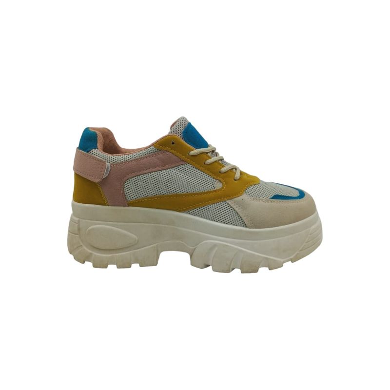 HERIEL - Zapatilla Multicolor Plataforma Mujer