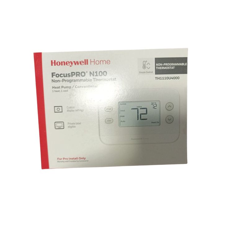 HONEYWELL - Termostato Honeywell No Programable Focuspro N100 1h1c