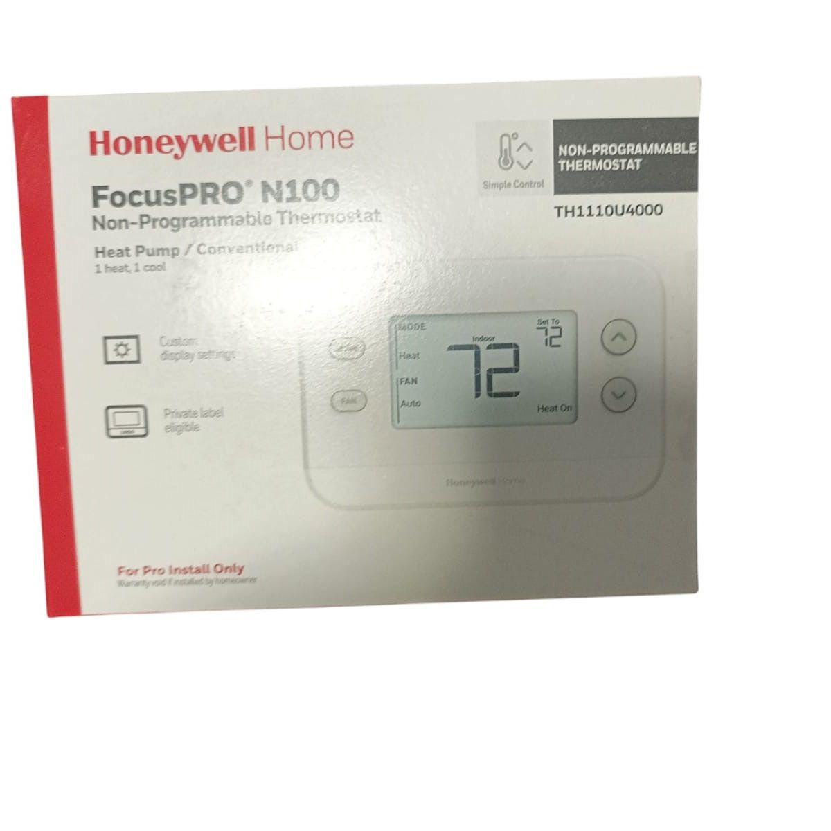 HONEYWELL - Termostato Honeywell No Programable Aire Acondicionado 1h1c