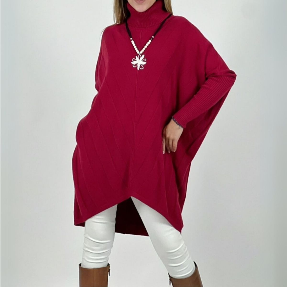 ARRAKASTA - Sweater de lana cuello alto