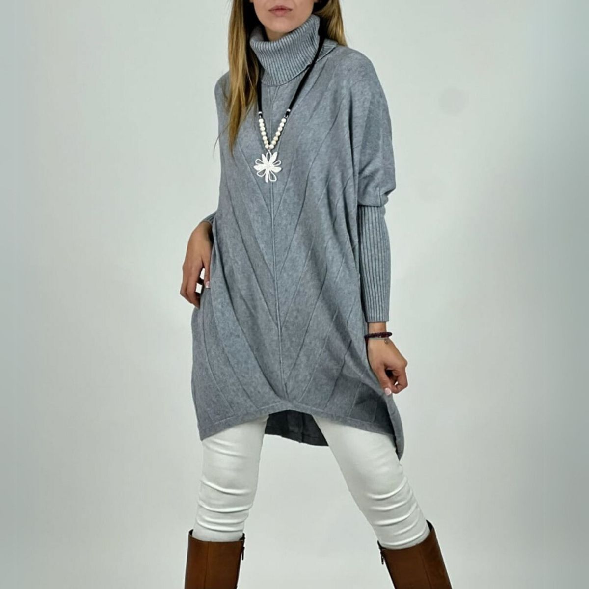ARRAKASTA - Sweater de lana cuello alto