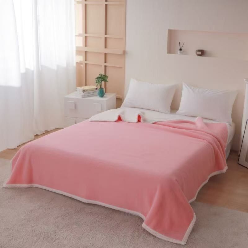 ANGELES DEL HOGAR - FRAZADA MANTA LISA PREMIUM 2 PLAZAS