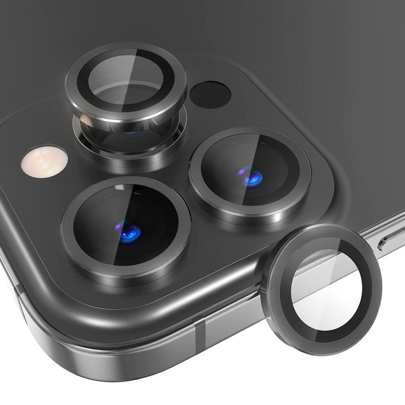 JOIGO - Protector De Lente De Camara Para iPhone 1515 Plus Negro