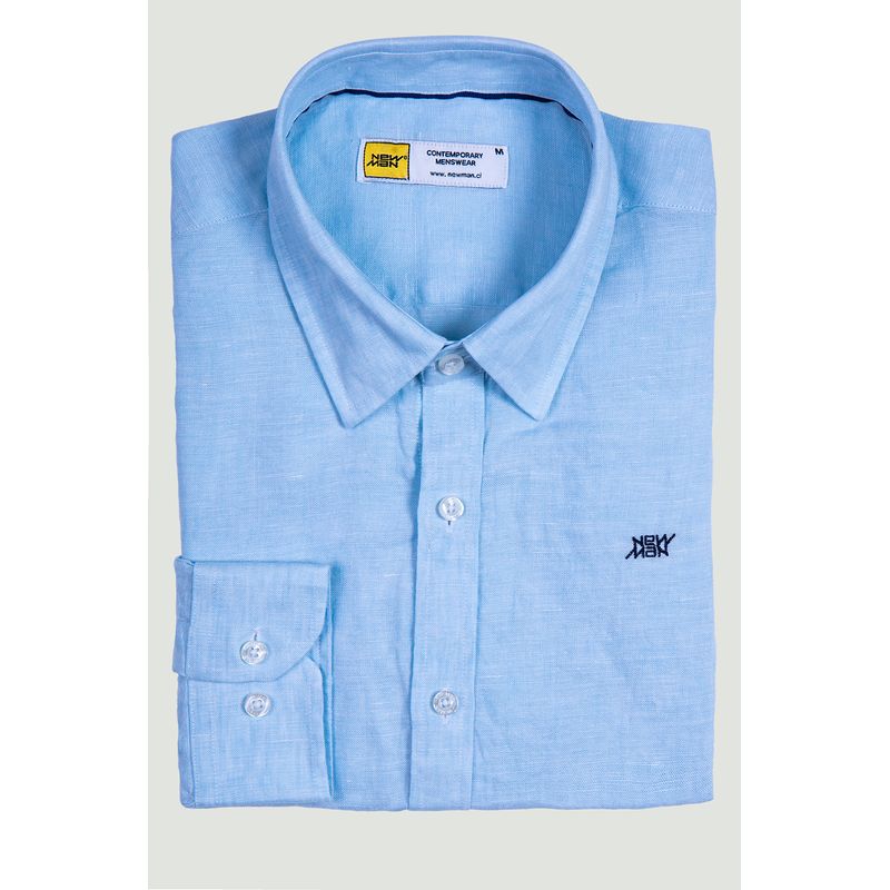 NEW MAN - Camisa Leicester Celeste New Man