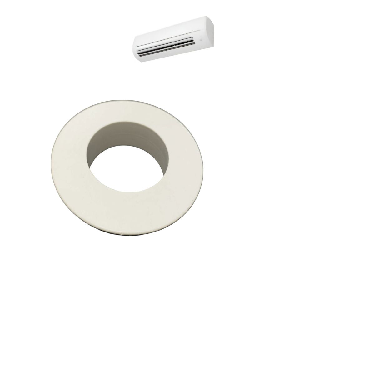 GENERICO - Cubre Agujeros Tuberías Embellecedor 8cm Diam. Pack 2 Un.