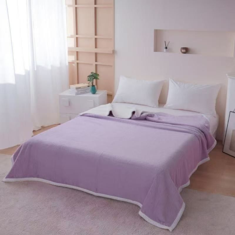 ANGELES DEL HOGAR - FRAZADA MANTA LISA PREMIUM 2 PLAZAS