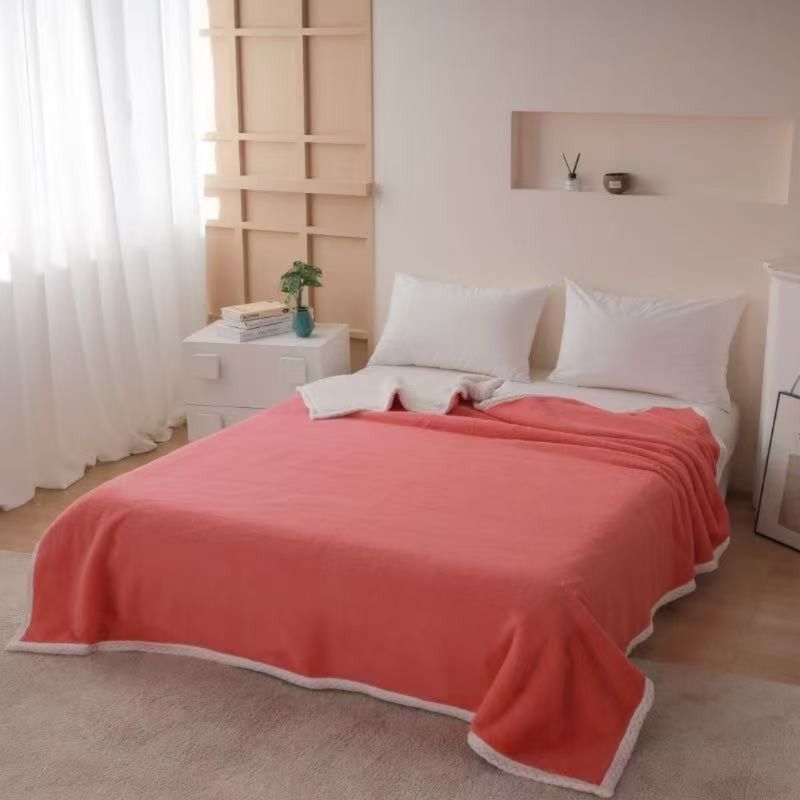 ANGELES DEL HOGAR - FRAZADA MANTA LISA PREMIUM 2 PLAZAS