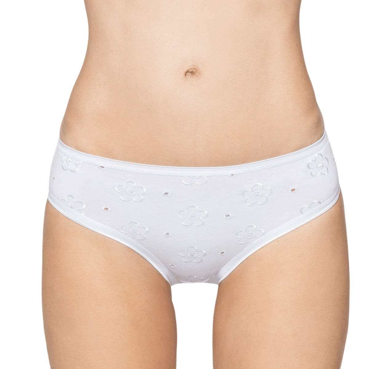 LADY GENNY - Bikini Cotton Spandex Bordado