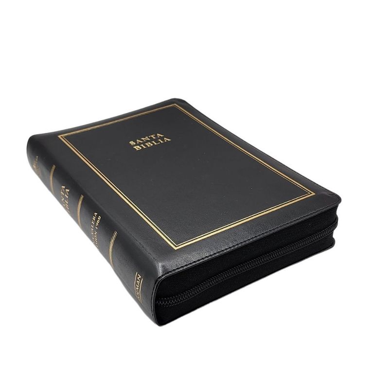 GENERICO - BIBLIA RVR1960 LETRA GIGANTE TAMAÑO MANUAL CON CIERRE E ÍNDICE IMITACIÓN PIEL