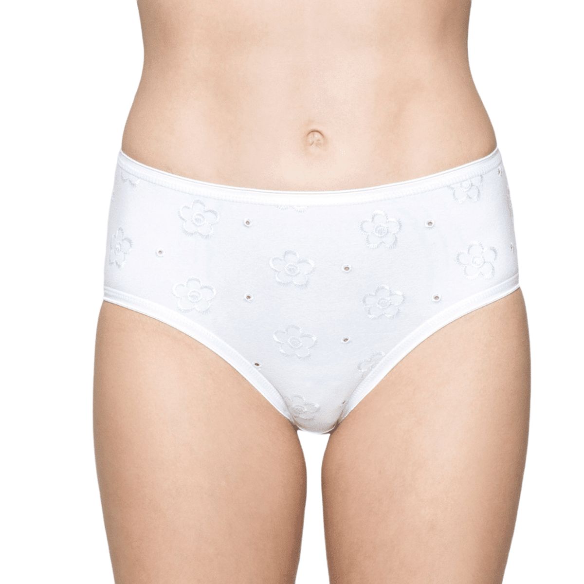 LADY GENNY - Cuadro Midi Bordado Cotton Spandex