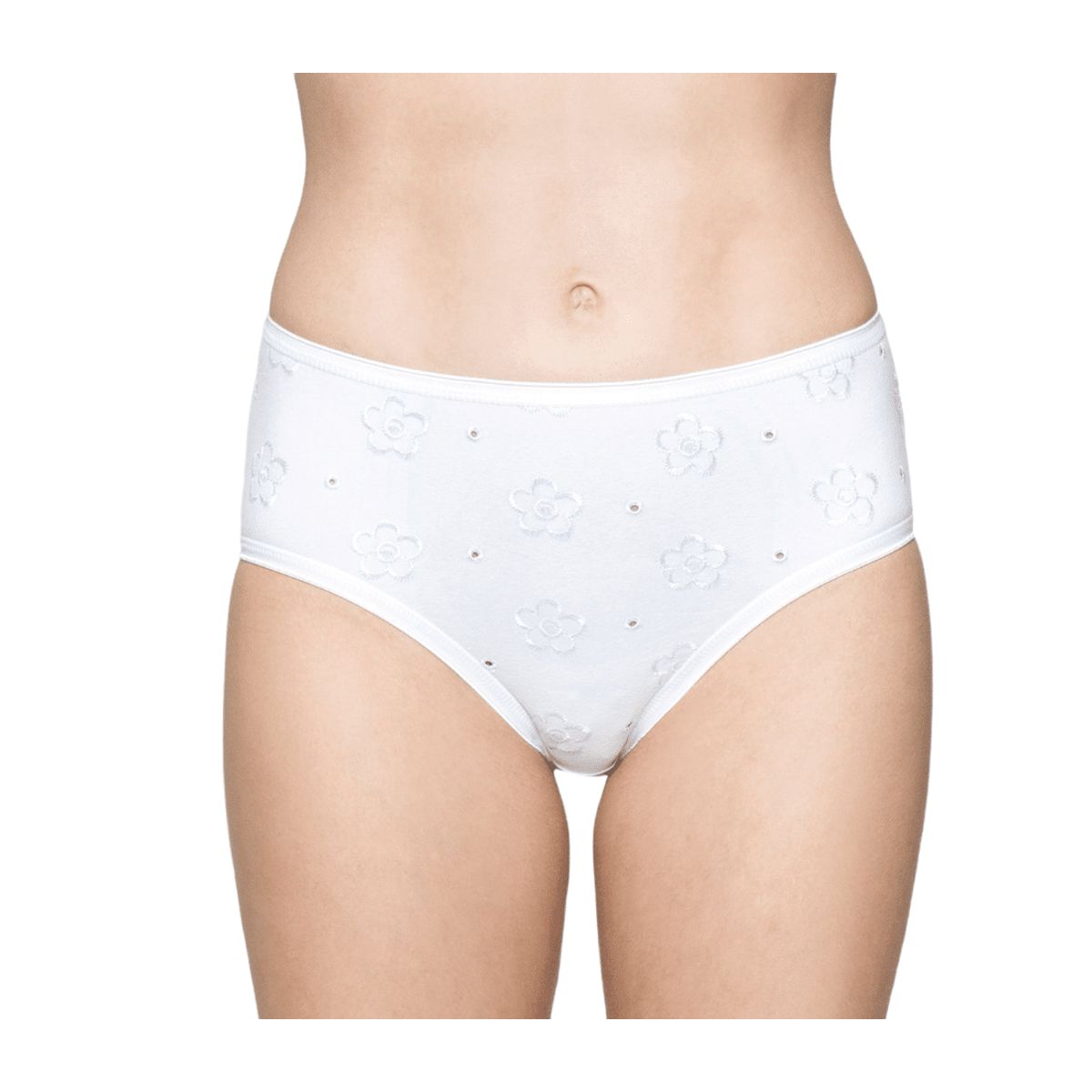 LADY GENNY - Cuadro Midi Bordado Cotton Spandex